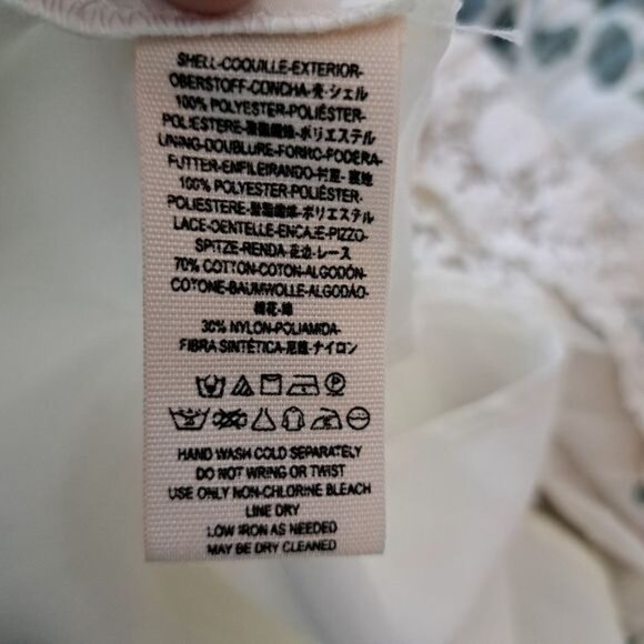 Free People Floral Lace Acordian Pleated‎ Tent Swing Dress - Picture 7 of 8